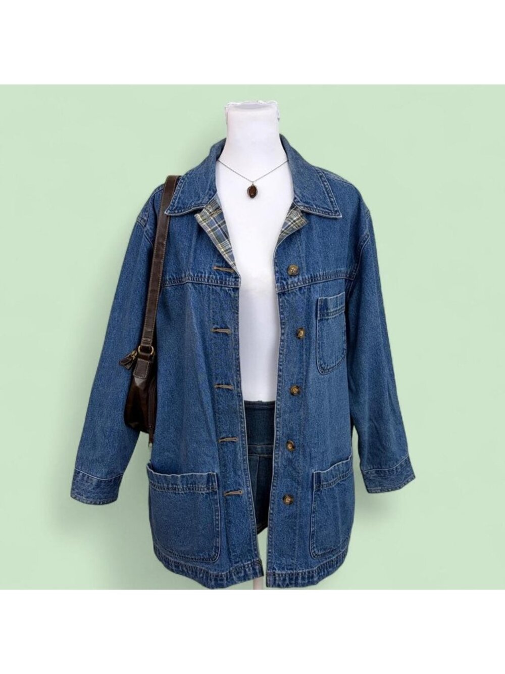 90s denim light weight chore coat barn jacket